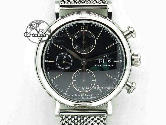 MIROTIME 0331 Big Pilot IW510301 Satin-Polished RG YLF Best Edition Black Dial On Leather Strap A Flexible 7222